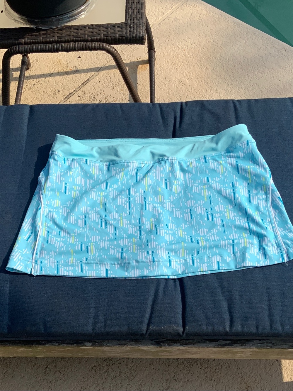 Champion Aqua Geometric Print Skort